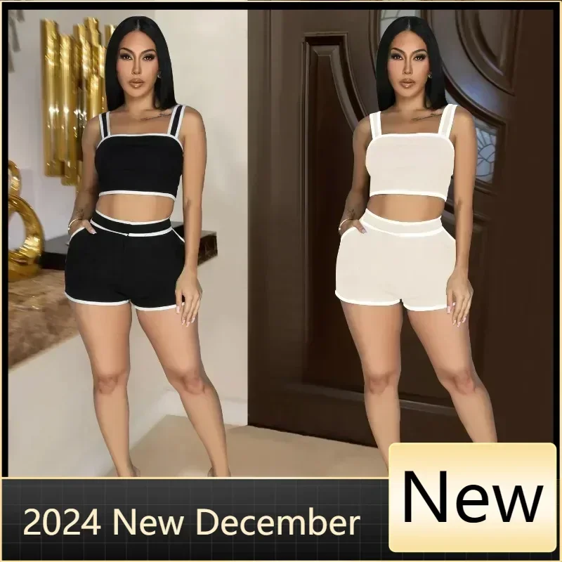 Customized Women's Set Sleeveless Strap Top + Shorts Suit 2025 Summer Street Sext Party Two 2 Piece Set Sporty Outfit Tracksuit
Customized Women's Set Sleeveless Strap Top + Shorts Suit 2025 Summer Street Sext Party Two 2 Piece Set Sporty Outfit Tracksuit