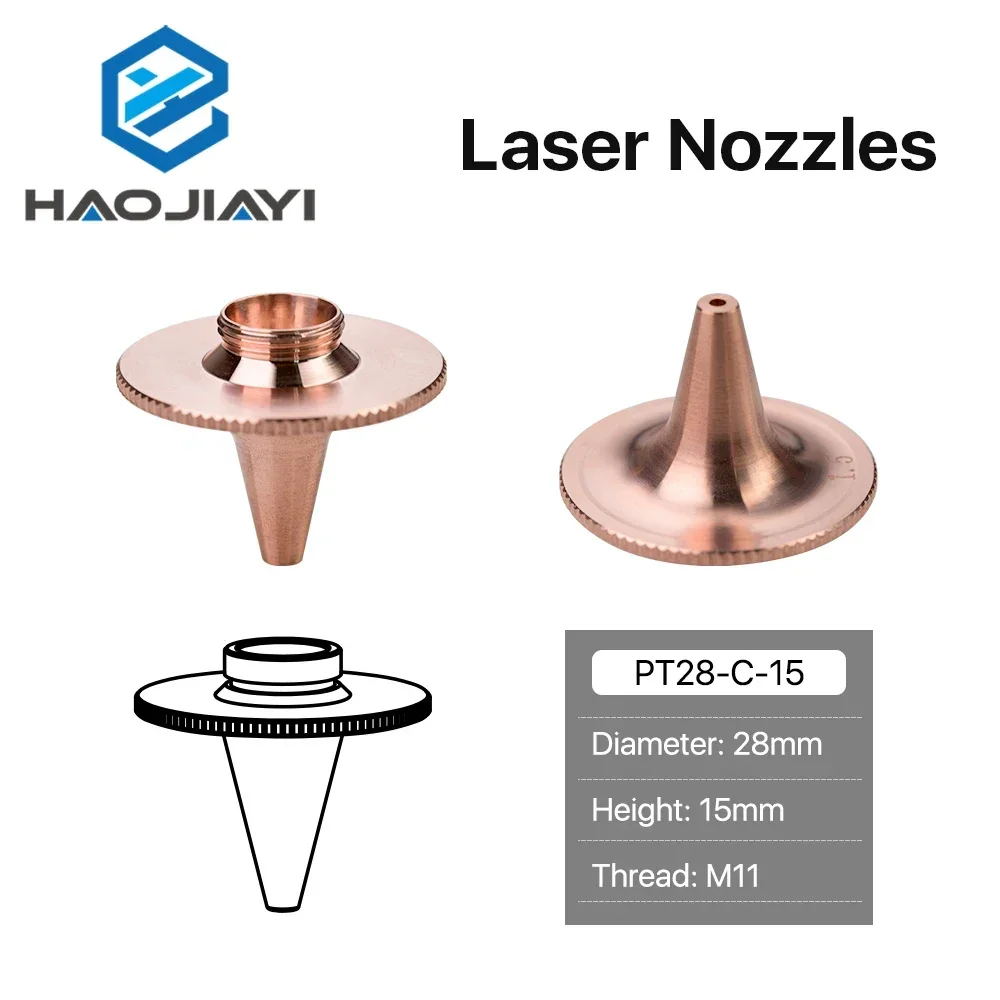 D Type Laser Nozzle Single Layer Dia.28mm Caliber 1.5/2.0 for OEM Precitec Fiber Laser Cutting Head
D Type Laser Nozzle Single Layer Dia.28mm Caliber 1.5/2.0 for OEM Precitec Fiber Laser Cutting Head