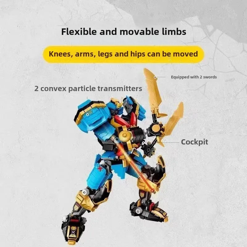 Compatible sets Mecha Nya's Samurai X Mecha Robot Building Blocks With Figures MOC Model Assemble Bricks Toy Gift For Kids Boy
Compatible sets Mecha Nya's Samurai X Mecha Robot Building Blocks With Figures MOC Model Assemble Bricks Toy Gift For Kids Boy