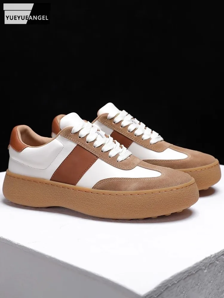 Mens Genuine Leather Business Casual Spring Autumn New Versatile Color Matching Flat Bottomed Board Shoes Outdoor Mens Sneakers
Mens Genuine Leather Business Casual Spring Autumn New Versatile Color Matching Flat Bottomed Board Shoes Outdoor Mens Sneakers