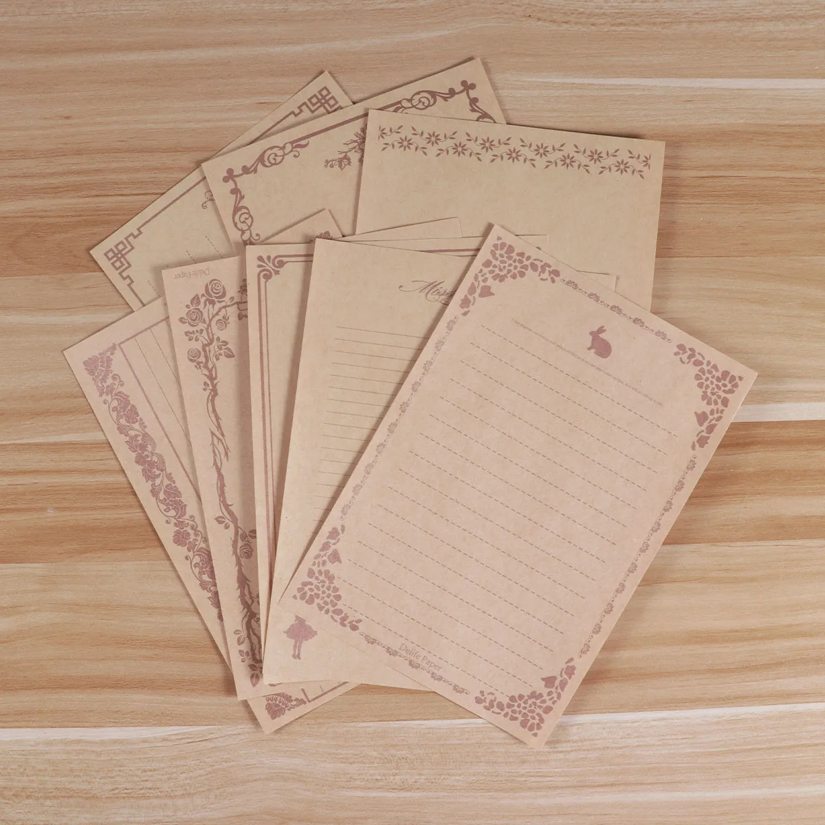 8 pcs Vintage Letter Set Kraft Writing Papers Envelopes Rabbit Design Smooth Craft For Office Home School Use Letter
8 pcs Vintage Letter Set Kraft Writing Papers Envelopes Rabbit Design Smooth Craft For Office Home School Use Letter