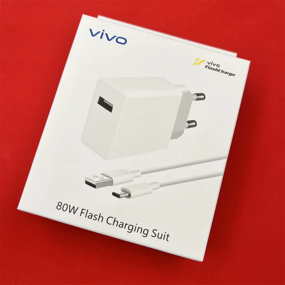 Оригинальный комплект зарядного устройства Vivo 80W FlashCharge с EU-разъемом и кабелем USB A - Type C для быстрой зарядки Vivo X200, X100, X90, X80, X70 Pro
Оригинальный комплект зарядного устройства Vivo 80W FlashCharge с EU-разъемом и кабелем USB A - Type C для быстрой зарядки Vivo X200, X100, X90, X80, X70 Pro