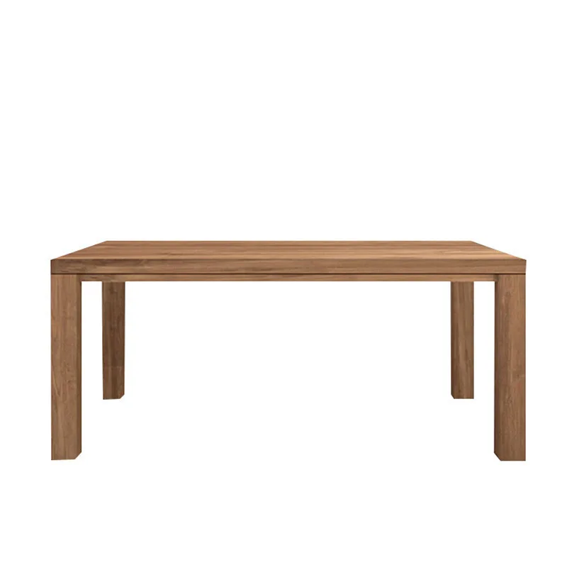 Rectangle dining table eating table and chairs solid wood combination modern simple home 
Rectangle dining table eating table and chairs solid wood combination modern simple home