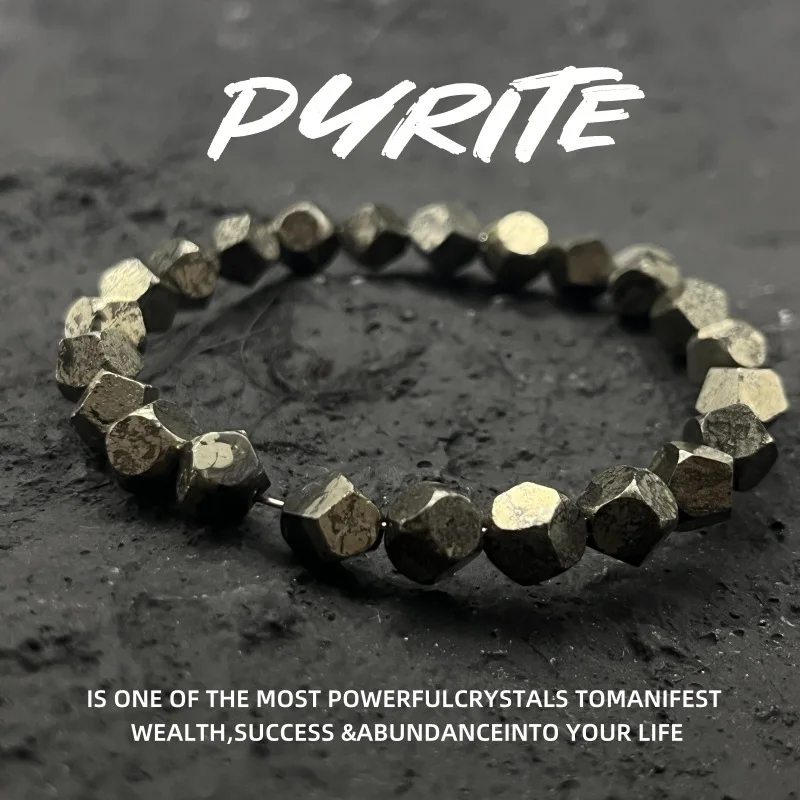 Vintage Men's Natural Chalcopyrite Geometric Shape Faceted Elastic Bracelet Jewelry Wholesale
Vintage Men's Natural Chalcopyrite Geometric Shape Faceted Elastic Bracelet Jewelry Wholesale