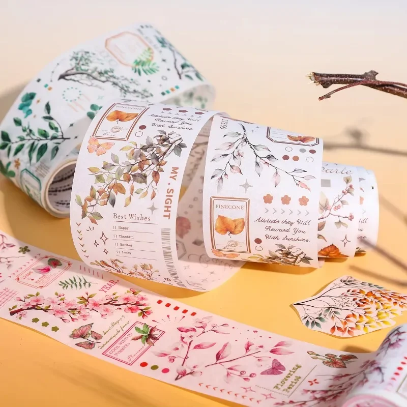 1Roll 2M PET Tape Roll Adhesive Handwriting Leaves Branches DIY Decorative Recycled Stickers Planner Diary Scrapbook 60mm*2m
1Roll 2M PET Tape Roll Adhesive Handwriting Leaves Branches DIY Decorative Recycled Stickers Planner Diary Scrapbook 60mm*2m
