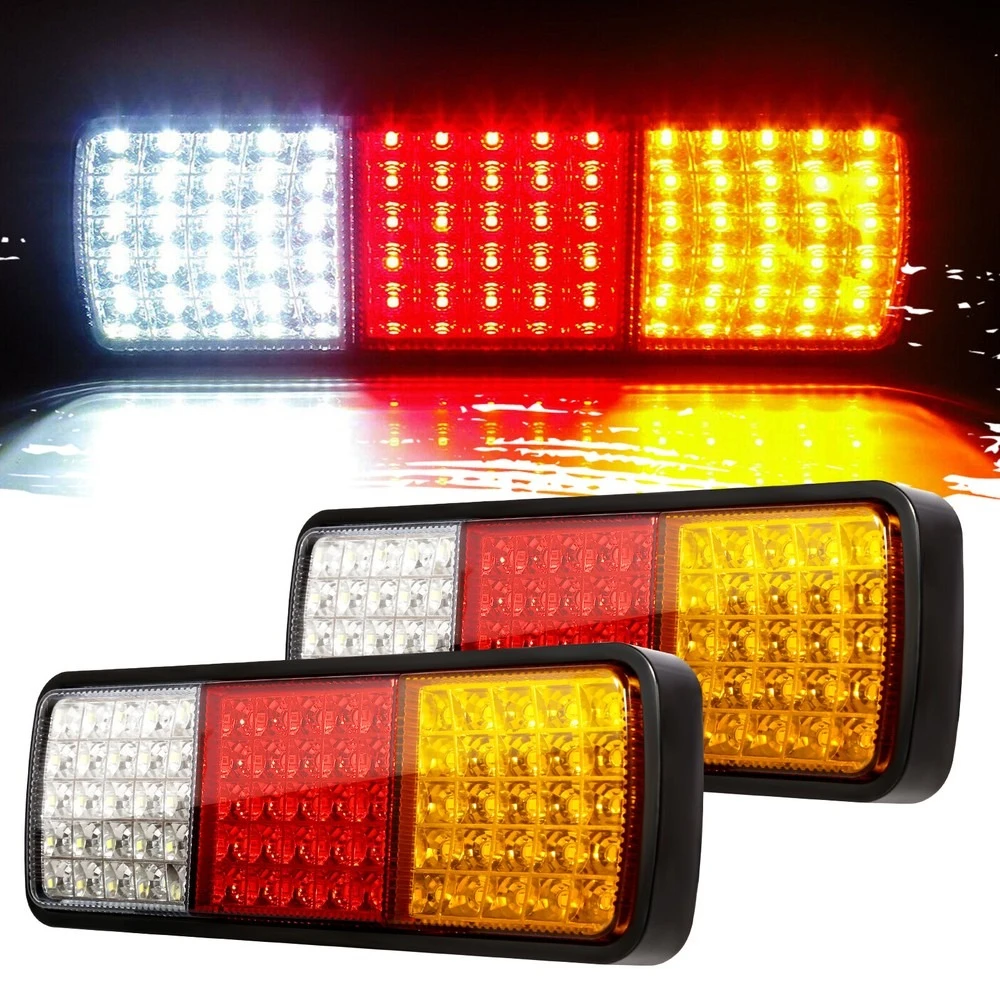 2PCS 12V 75 LED Tail Light Turn Signal Indicator Rear Reverse Brake Stop Lamp Car Trailer Truck Caravan RV Van Bus Waterproof
2PCS 12V 75 LED Tail Light Turn Signal Indicator Rear Reverse Brake Stop Lamp Car Trailer Truck Caravan RV Van Bus Waterproof