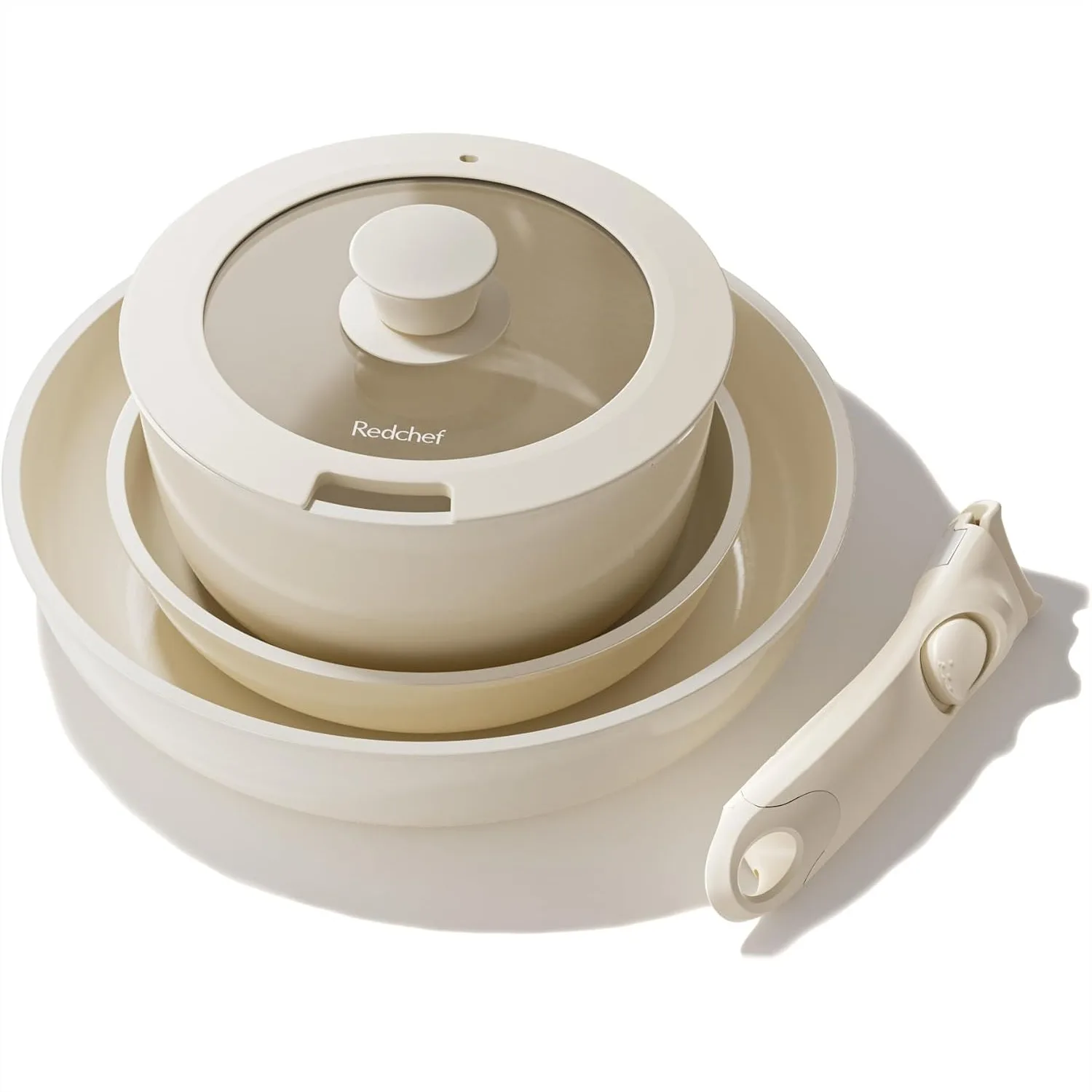 Non Toxic Ceramic Pots and Pans Set, PFAS PTFE PFOA PFOS Free Nonstick Cookware with Detachable Handle for RV Camping
Non Toxic Ceramic Pots and Pans Set, PFAS PTFE PFOA PFOS Free Nonstick Cookware with Detachable Handle for RV Camping