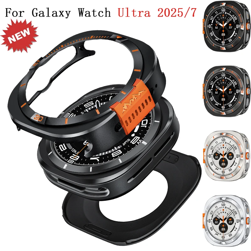 Металлический защитный чехол для Samsung Galaxy Watch Ultra 2025, жесткий чехол из поликарбоната для Galaxy Watch 7 Ultra 47 мм, аксессуары для защиты корпуса
Металлический защитный чехол для Samsung Galaxy Watch Ultra 2025, жесткий чехол из поликарбоната для Galaxy Watch 7 Ultra 47 мм, аксессуары для защиты корпуса