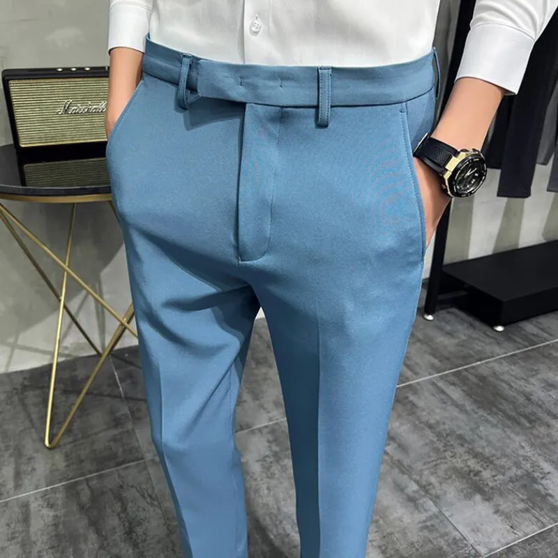 2022 Men Summer Business Formal Pant Solid Casual Korean Slim Fit Suit Pants Mens Wedding Social Office Trousers Plus Size 29-38
2022 Men Summer Business Formal Pant Solid Casual Korean Slim Fit Suit Pants Mens Wedding Social Office Trousers Plus Size 29-38