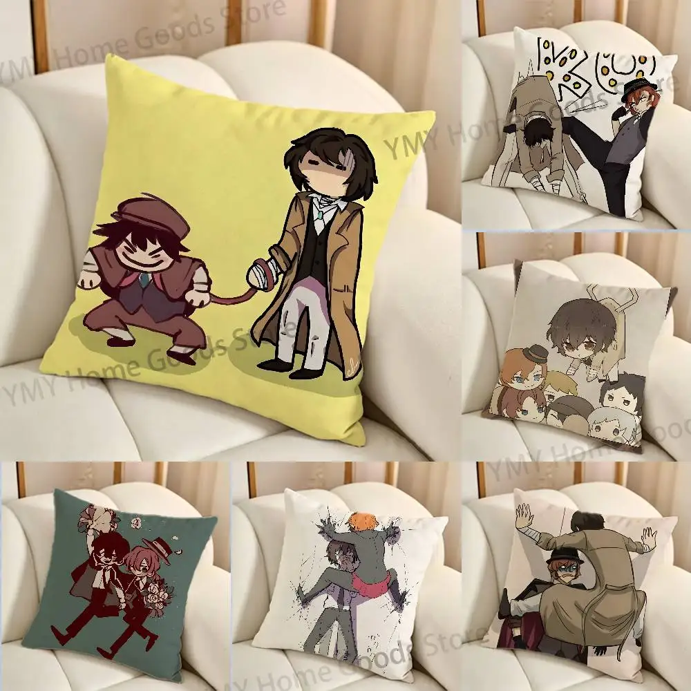Dazai Atsushi Chuuya Cartoon Gifts PillowCase Sofa Cushion Cover Suitable For Home Bedroom Room custom Decor
Dazai Atsushi Chuuya Cartoon Gifts PillowCase Sofa Cushion Cover Suitable For Home Bedroom Room custom Decor