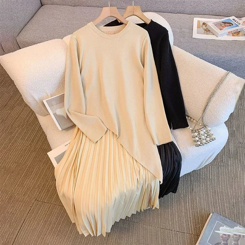 plus Size 300 Pounds Fat MM Knitted Maxi Dress Women's Loose Wrap Skirt Autumn Winter Long Sleeve round Neck Gauze Dress
plus Size 300 Pounds Fat MM Knitted Maxi Dress Women's Loose Wrap Skirt Autumn Winter Long Sleeve round Neck Gauze Dress