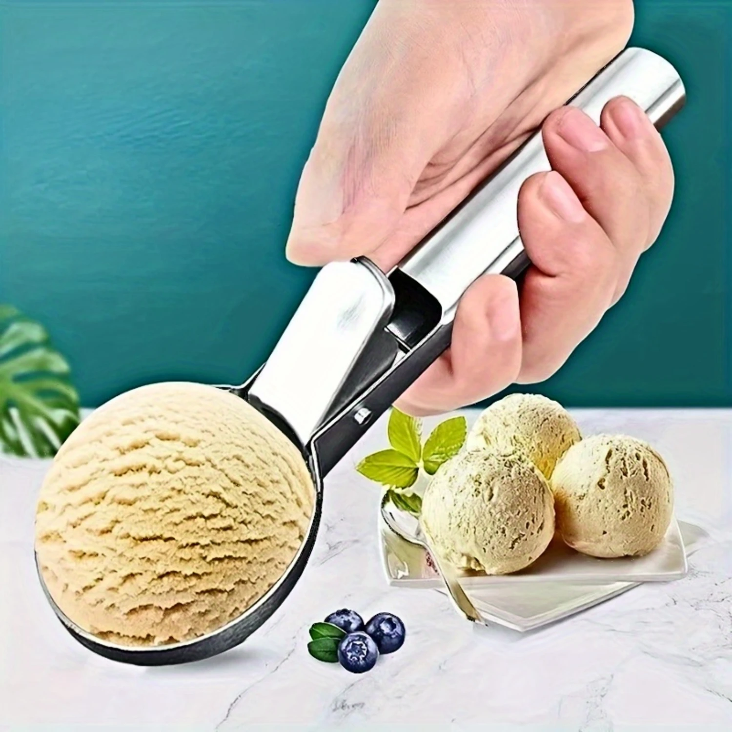 Versatile Stainless Steel Ice Cream Scoop - Perfect For Desserts, Fruits & Yogurt | Durable Gadget
Versatile Stainless Steel Ice Cream Scoop - Perfect For Desserts, Fruits & Yogurt | Durable Gadget