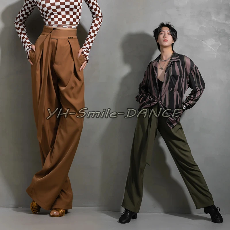 New Couple Latin Dance Pants High Waist Ballroom Dance Practice Wear For Men Women Latin Competition Trousers Cha Cha Costume
New Couple Latin Dance Pants High Waist Ballroom Dance Practice Wear For Men Women Latin Competition Trousers Cha Cha Costume