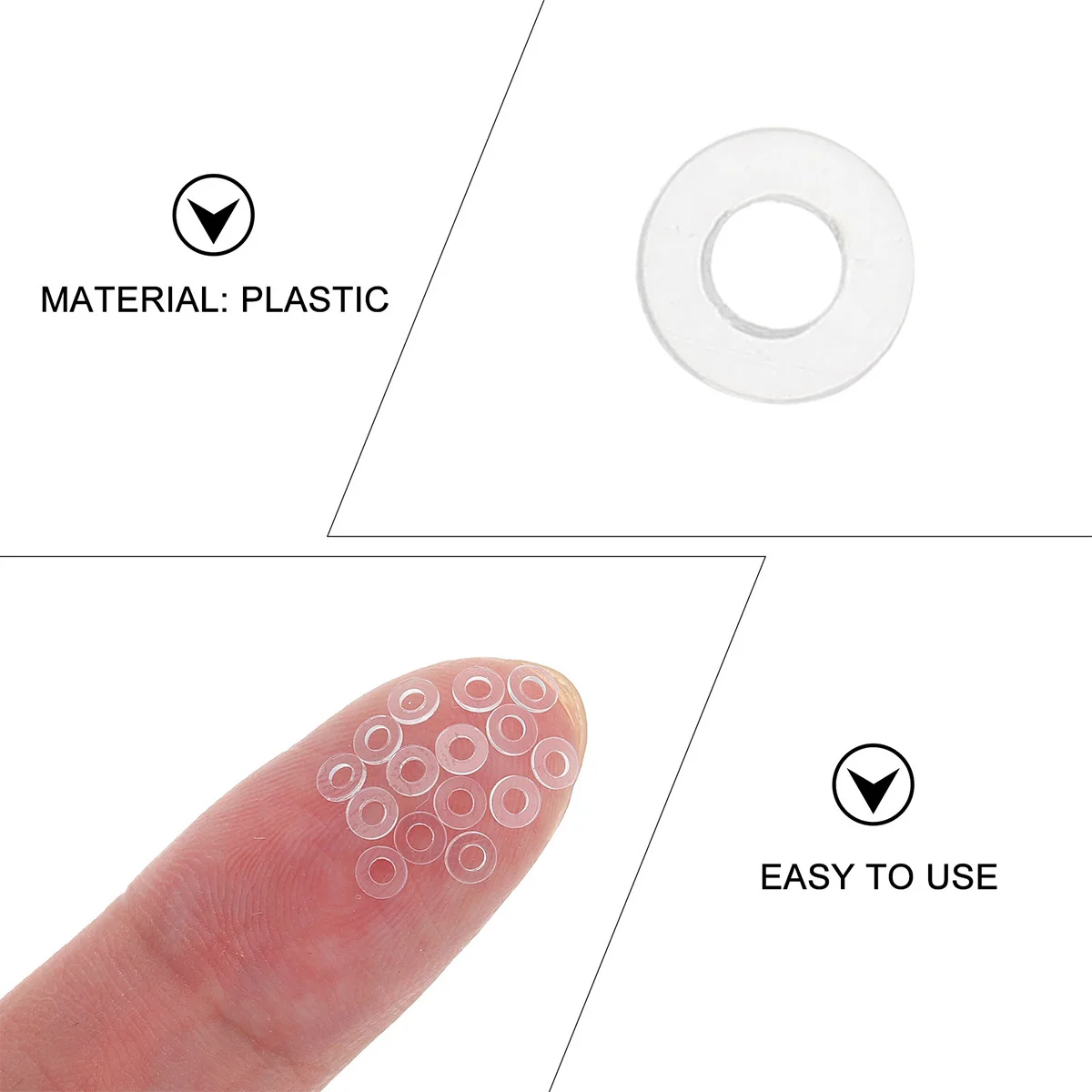 4 Packs Plastic Eyeglass Spacers Durable Soft Material Replacement Parts Gaskets Easy Install Sunglass Accessories Glasses Flat
4 Packs Plastic Eyeglass Spacers Durable Soft Material Replacement Parts Gaskets Easy Install Sunglass Accessories Glasses Flat
