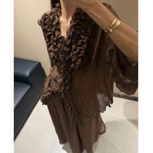 Small Lace Romantic French Suit Lazy Summer Dress Loose Two-piece Set
Small Lace Romantic French Suit Lazy Summer Dress Loose Two-piece Set