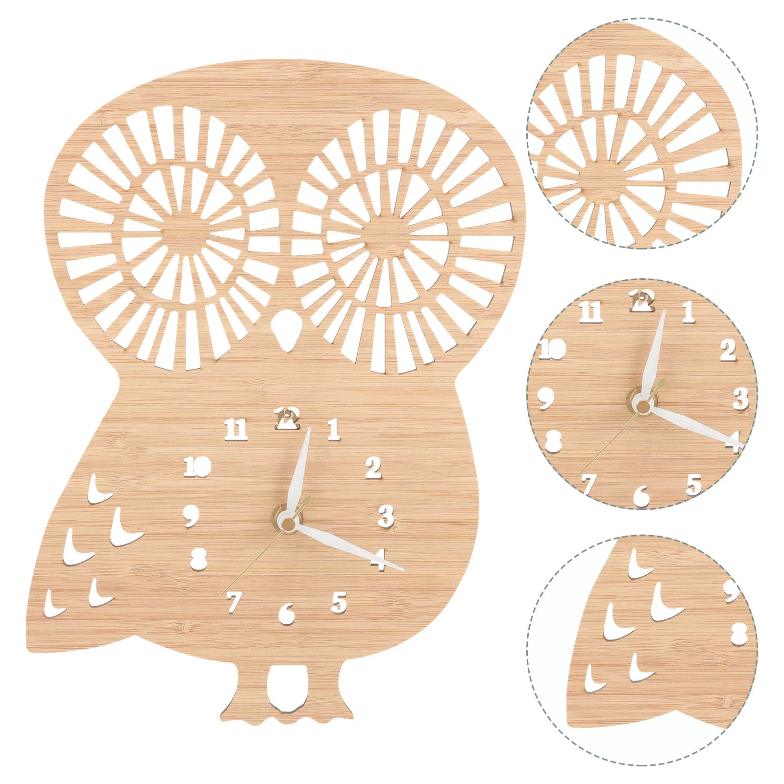 Owl Shape Wall Clock Mute Operated Wooden Hanging Clock for Living Room Bedroom Home Decor Housewarming Gift
Owl Shape Wall Clock Mute Operated Wooden Hanging Clock for Living Room Bedroom Home Decor Housewarming Gift
