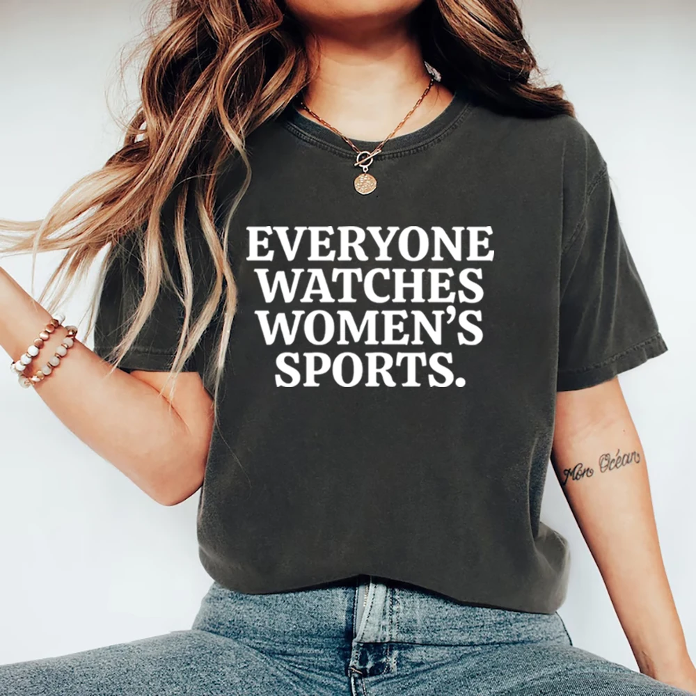 Everyone Watches Women's Sport T-Shirt Feminist Body Positivity Tee Women Short Sleeve T-shirt Streetwear Casual Tops Tshirt
Everyone Watches Women's Sport T-Shirt Feminist Body Positivity Tee Women Short Sleeve T-shirt Streetwear Casual Tops Tshirt