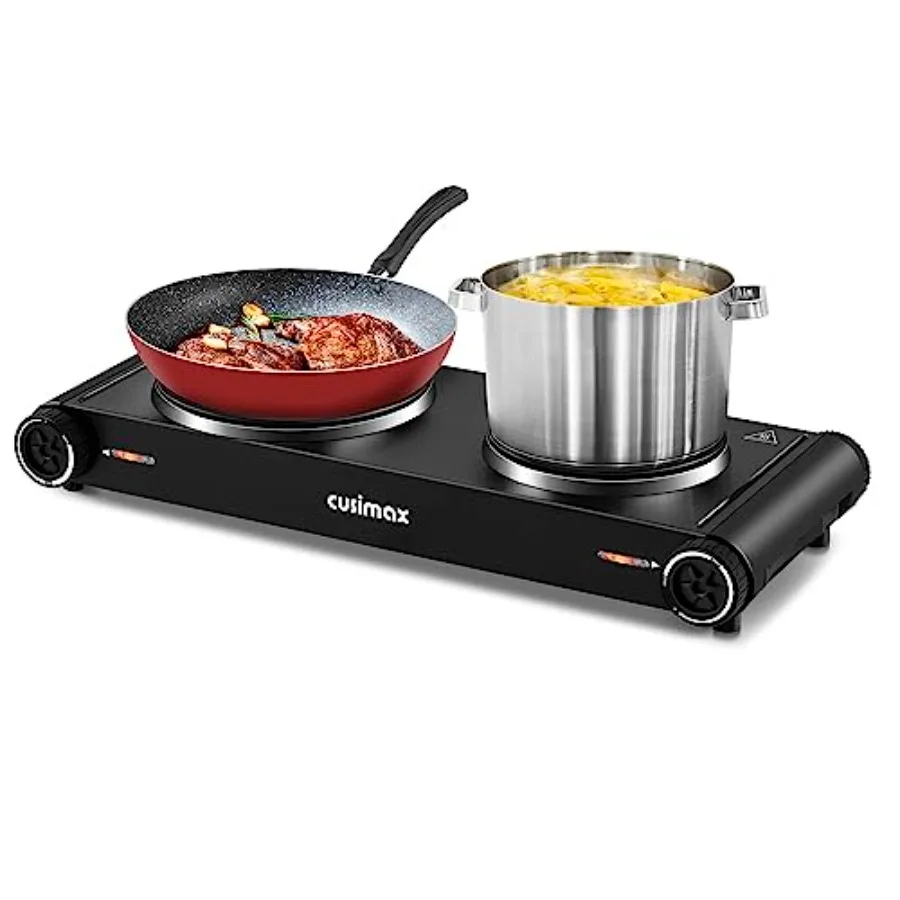 Electric Hot PlatePortable Double Hot Plate For Cooking 1800w Electric Stove Temperature Controls Cast Iron Cooktop Suitable Fo
Electric Hot PlatePortable Double Hot Plate For Cooking 1800w Electric Stove Temperature Controls Cast Iron Cooktop Suitable Fo
