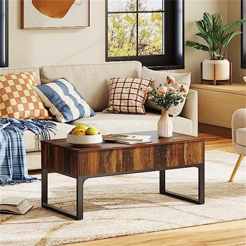 -Hidden Compartment And Drawer For Apartment Modern Wood Coffee Table With Storage
-Hidden Compartment And Drawer For Apartment Modern Wood Coffee Table With Storage