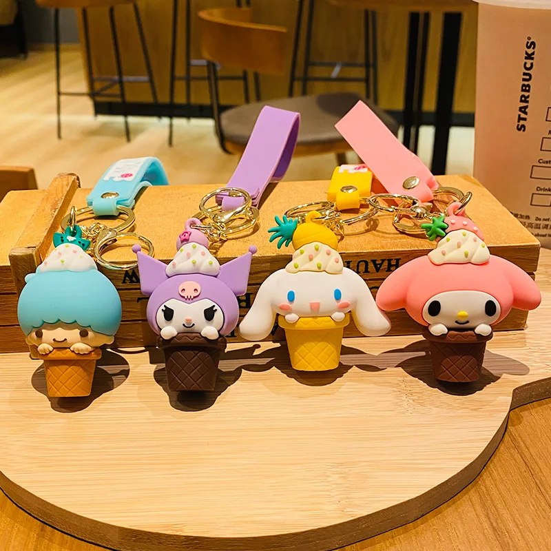 Набор брелоков Sanrio Ice Cream Cone: милые 3D-брелоки с персонажами мультфильмов и красочными ремешками на запястье, аксессуар для сумки в стиле каваи
Набор брелоков Sanrio Ice Cream Cone: милые 3D-брелоки с персонажами мультфильмов и красочными ремешками на запястье, аксессуар для сумки в стиле каваи