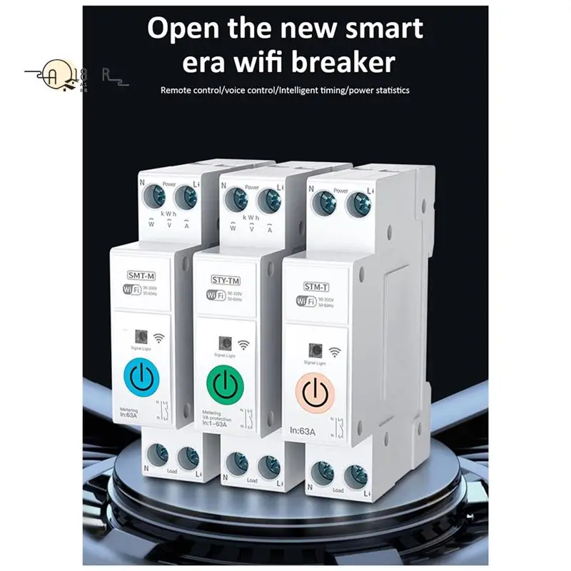 A18R -Tuya Wifi Smart Circuit Breaker Power Metering Din Rail Remote Control Smart Home Kwh Metering Monitoring Timer Relay
A18R -Tuya Wifi Smart Circuit Breaker Power Metering Din Rail Remote Control Smart Home Kwh Metering Monitoring Timer Relay
