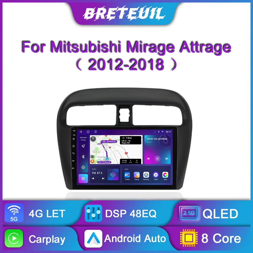 For Mitsubishi Mirage Attrage 2012 - 2018 Android Car Radio Multimedia Player Carplay Navigation GPS Touch Screen Auto Stereo 8G
For Mitsubishi Mirage Attrage 2012 - 2018 Android Car Radio Multimedia Player Carplay Navigation GPS Touch Screen Auto Stereo 8G