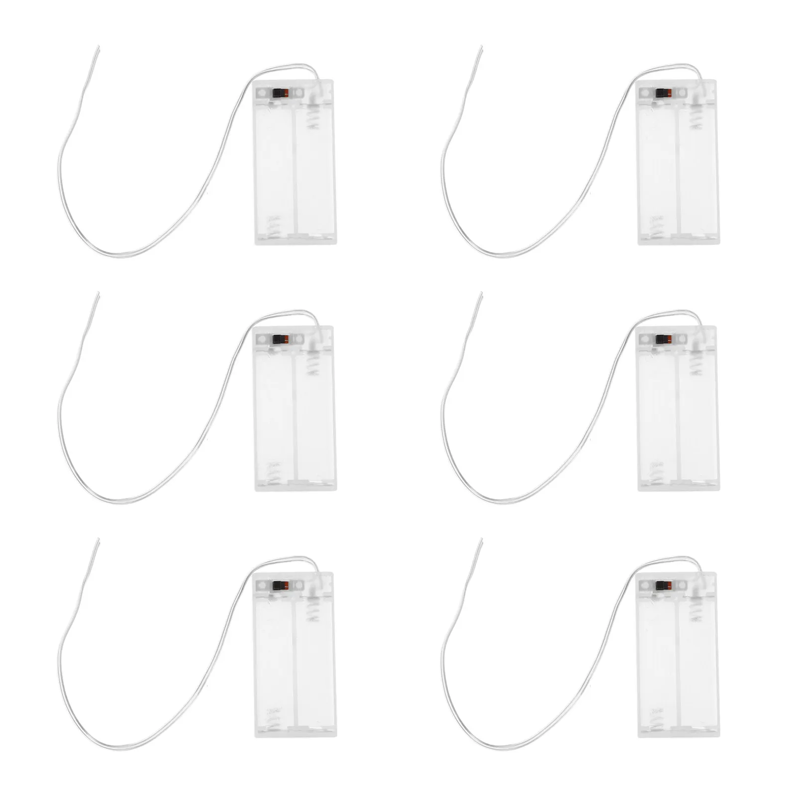 10pcs Box For String Lights Plastic Transparent Holder Case Replacement Parts Durable Aa Shell Outdoor Lighting