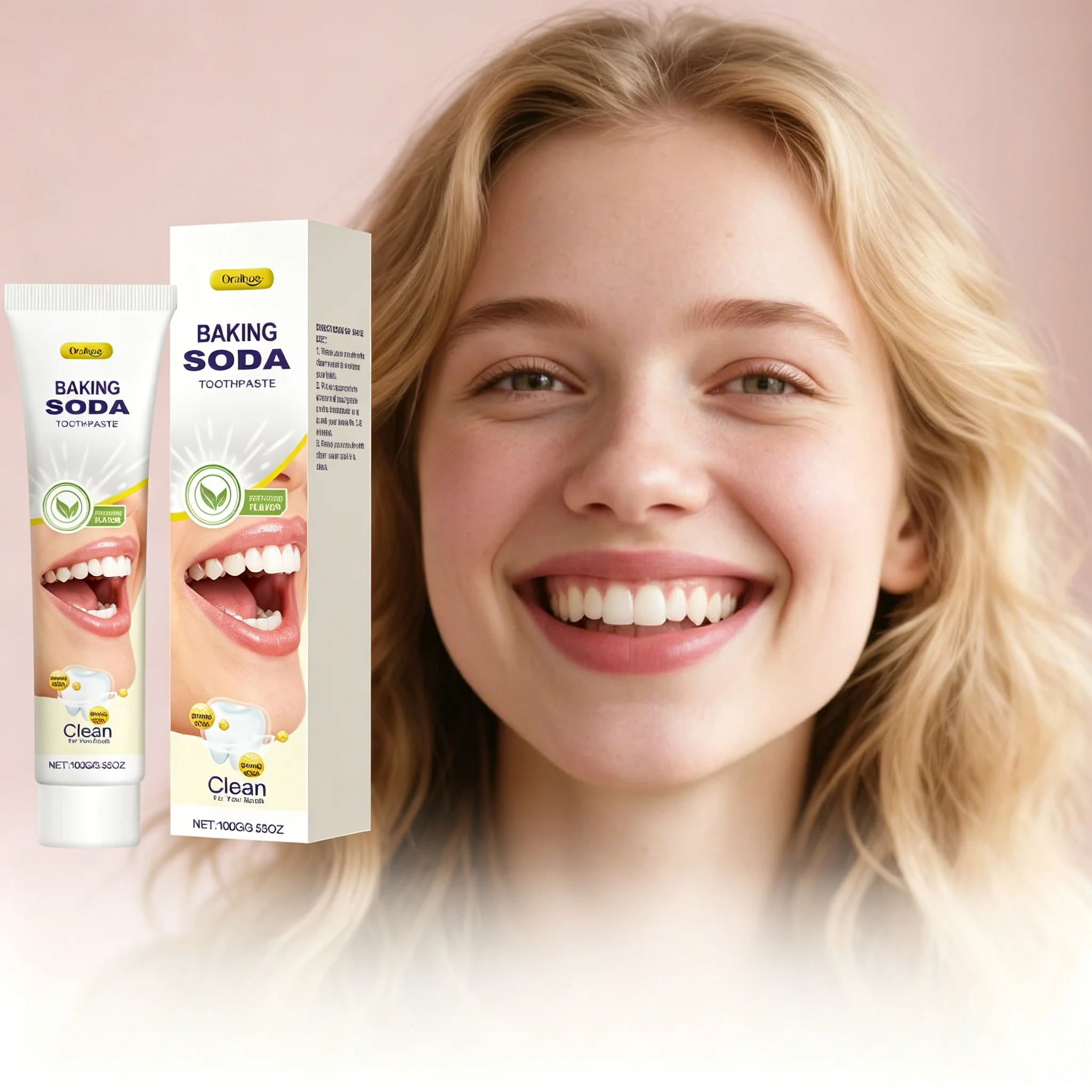 Baking Soda Toothpaste Deep Cleaning Whitening Teeth Remove Stains Fresher Breath Healthier Teeth Gums Care Brighten Toothpaste
Baking Soda Toothpaste Deep Cleaning Whitening Teeth Remove Stains Fresher Breath Healthier Teeth Gums Care Brighten Toothpaste