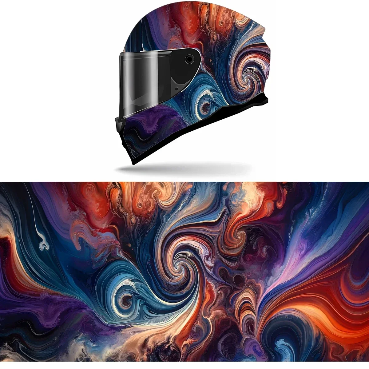 Colorful Swirly Design Full Helmet Wrap Sticker Motorcycle Helmet Racing Graphic Decal Vinyl Wrap Helmet Decor Sticker
Colorful Swirly Design Full Helmet Wrap Sticker Motorcycle Helmet Racing Graphic Decal Vinyl Wrap Helmet Decor Sticker