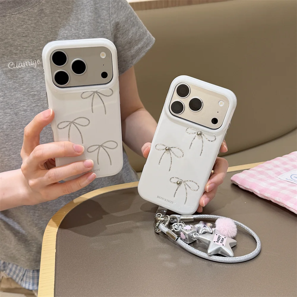 INS Style Glitter Bow Phone case for iPhone 17 16 Pro Max 16 15 17 Pro 15 Pro Funda with Chain Charm sShockproof Protective Cove
INS Style Glitter Bow Phone case for iPhone 17 16 Pro Max 16 15 17 Pro 15 Pro Funda with Chain Charm sShockproof Protective Cove
