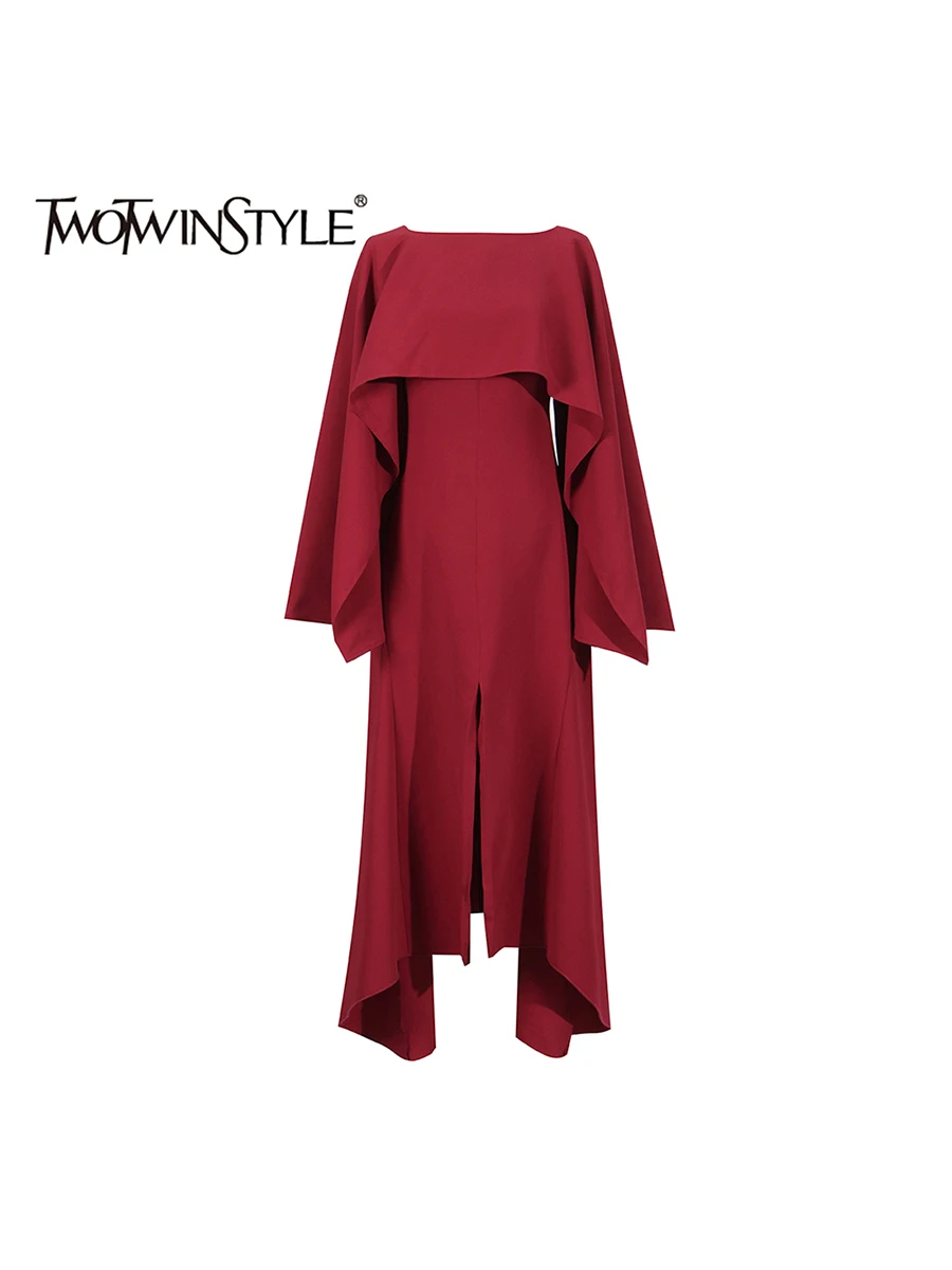 TWOTWINSTYLE однотонные темпераментные свободные платья для женщин с круглым вырезом и длинным рукавом с высокой талией, элегантное платье, женский модный стиль
TWOTWINSTYLE однотонные темпераментные свободные платья для женщин с круглым вырезом и длинным рукавом с высокой талией, элегантное платье, женский модный стиль