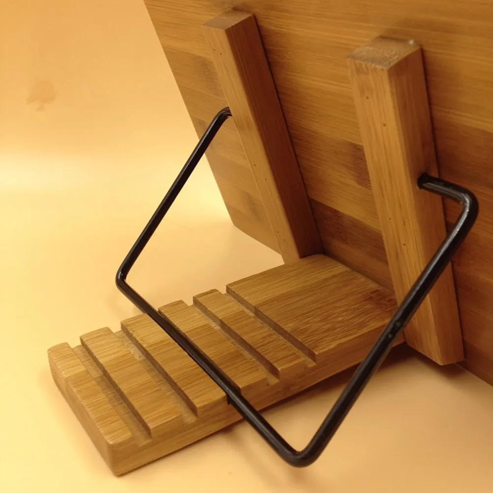 Bamboo Reading Stand Adjustable Book Holder for Music Scores Recipes Cooking Reading 5 Angle Settings Foldable Portable 28x20cm
Bamboo Reading Stand Adjustable Book Holder for Music Scores Recipes Cooking Reading 5 Angle Settings Foldable Portable 28x20cm