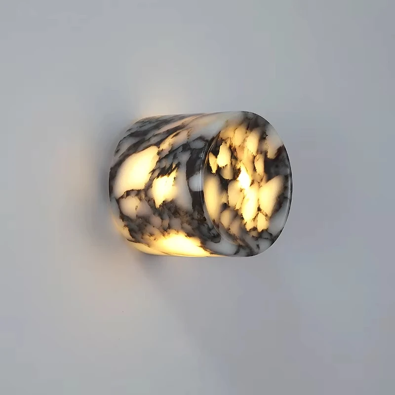 Cylindrical Marble Natural Stone Wall Lamp Bedroom Bedside LED Light Luxury High-end Living room Hallway Staircase Sink Sconce
Cylindrical Marble Natural Stone Wall Lamp Bedroom Bedside LED Light Luxury High-end Living room Hallway Staircase Sink Sconce