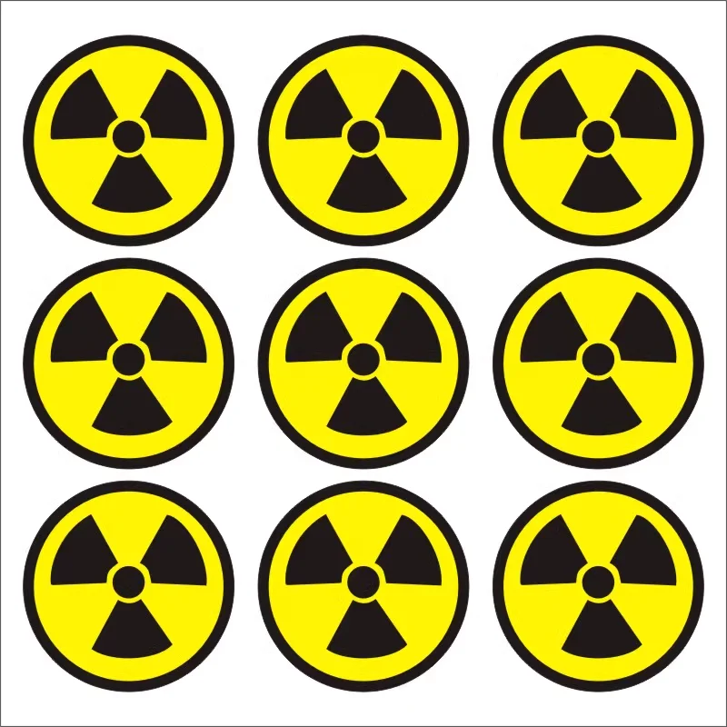 Biochemical sticker Beware of ionizing radiation Beware of Nuclear Radiation Biochemical round sticker
Biochemical sticker Beware of ionizing radiation Beware of Nuclear Radiation Biochemical round sticker