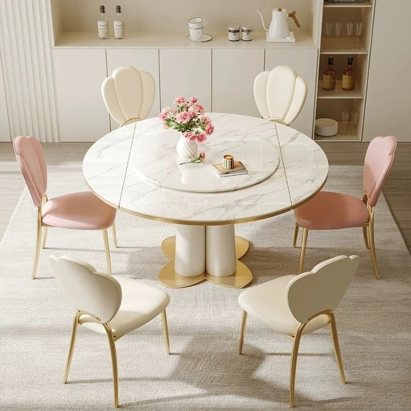 Beige Gold Legs Dining Tables White Rotating Design Nordic Round Kitchen Tables Italian Modern Mesas De Comedor Furniture Home
Beige Gold Legs Dining Tables White Rotating Design Nordic Round Kitchen Tables Italian Modern Mesas De Comedor Furniture Home