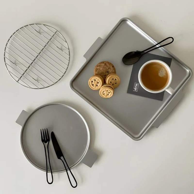 Stainless Steel Serving Tray with Handles Double Ear Plate for Restaurant Kitchen Breakfast Lightweight Dishwasher Easy Clean
Stainless Steel Serving Tray with Handles Double Ear Plate for Restaurant Kitchen Breakfast Lightweight Dishwasher Easy Clean