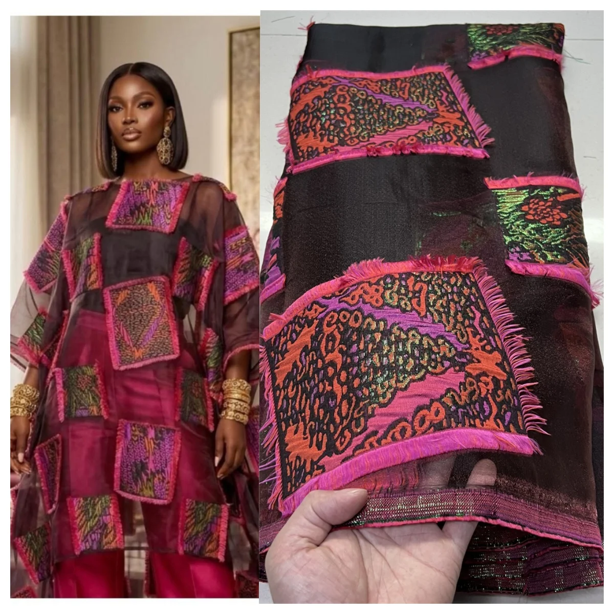 2026 African Nigerian Tulle Lace Fabric Organza Embroidery Guipure Party Gown Brocade Sequins High Quality 5Yard YXZ203
2026 African Nigerian Tulle Lace Fabric Organza Embroidery Guipure Party Gown Brocade Sequins High Quality 5Yard YXZ203