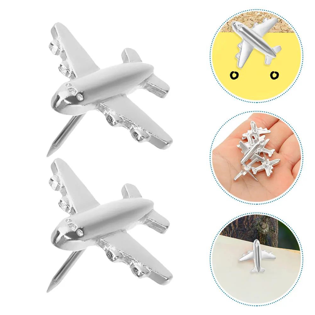 24pcs Airplane Metal Pushpins Thumbtacks Steel Metal Thumb Tacks Needles for Bulletin Board Photos Maps Notes
24pcs Airplane Metal Pushpins Thumbtacks Steel Metal Thumb Tacks Needles for Bulletin Board Photos Maps Notes
