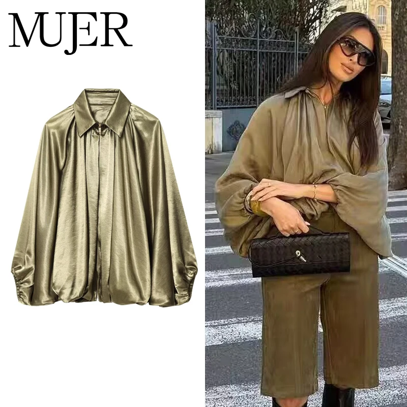 MUJER Ruched Bomber Jackets for Women Puffy Oversized Jacket Woman Summer Coats Demi-season Jacket for Women New in Outerwears
MUJER Ruched Bomber Jackets for Women Puffy Oversized Jacket Woman Summer Coats Demi-season Jacket for Women New in Outerwears