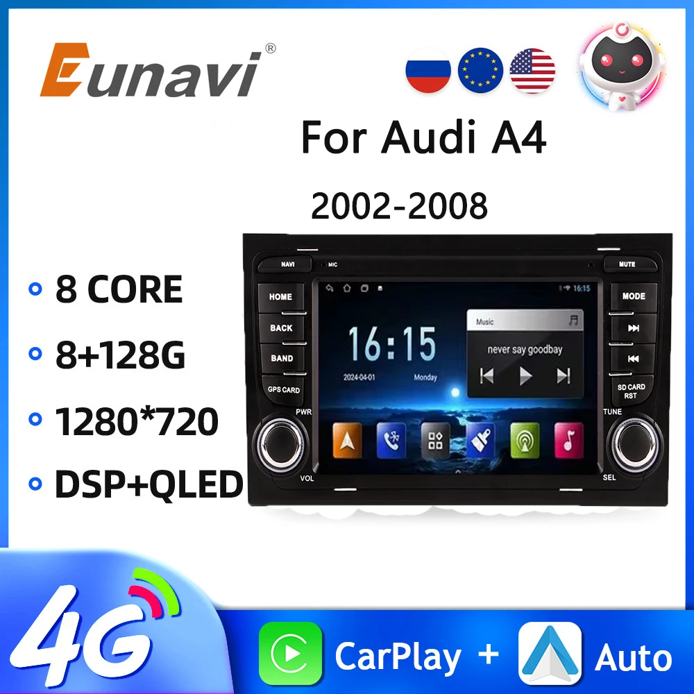 Android 13 for For Audi A4 2002-2008 Radio Car Radio Stereo Receiver 2 Din Touch Screen Head Unit Car Player
Android 13 for For Audi A4 2002-2008 Radio Car Radio Stereo Receiver 2 Din Touch Screen Head Unit Car Player