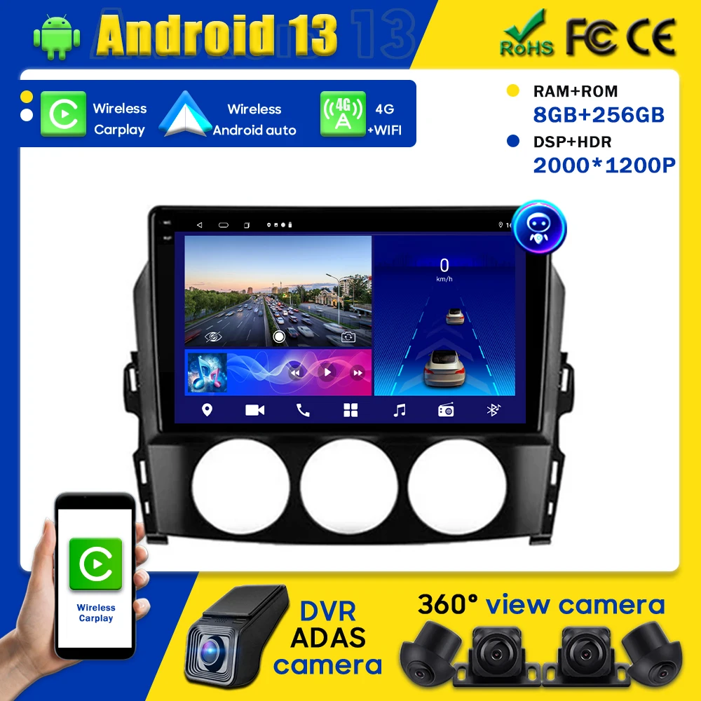 Car Hight-performance Android Player For Mazda MX-5 MX5 MX 5 NC 2005-2015 Carplay Radio Auto Multimedia Head Unit GPS No 2din BT
Car Hight-performance Android Player For Mazda MX-5 MX5 MX 5 NC 2005-2015 Carplay Radio Auto Multimedia Head Unit GPS No 2din BT