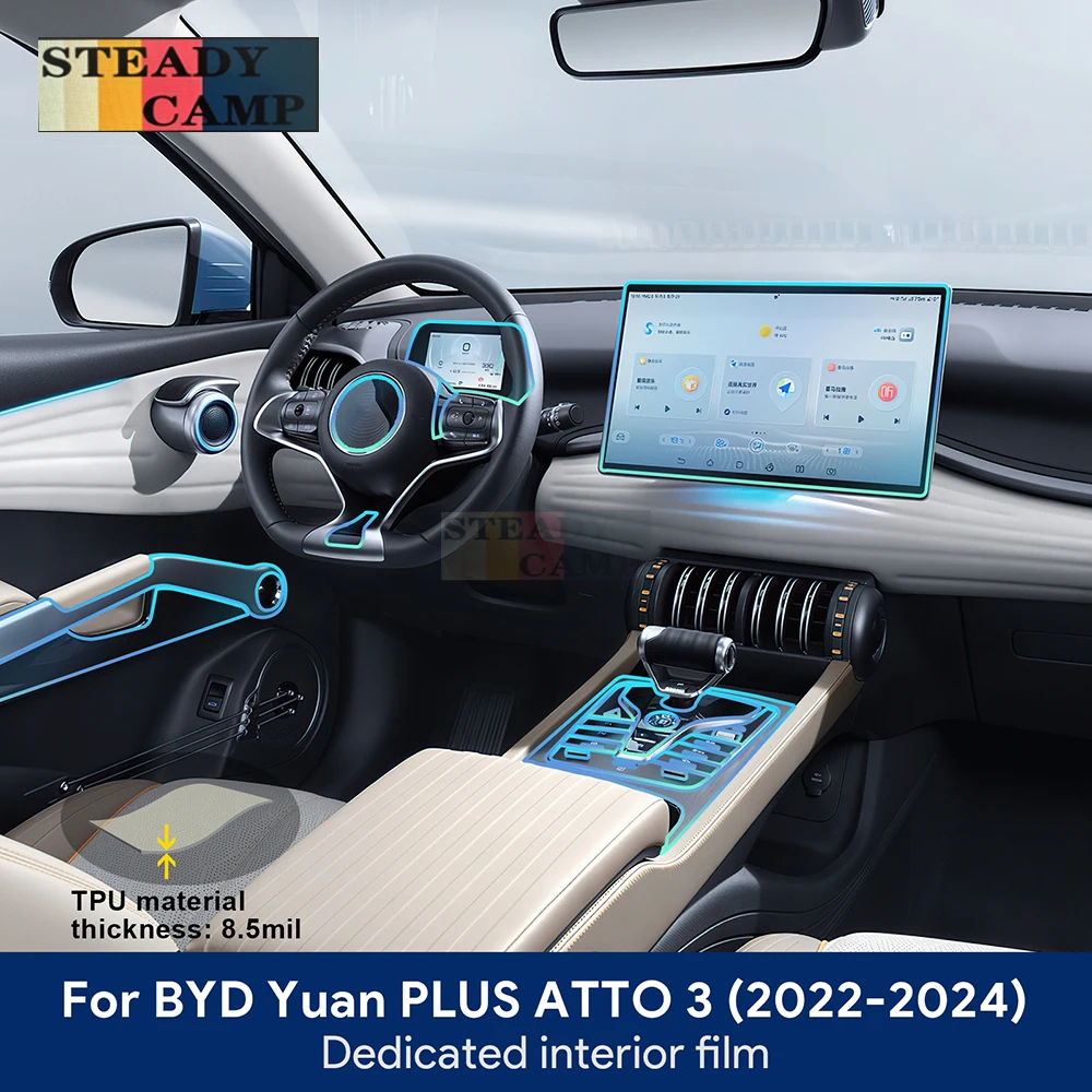 For BYD Atto 3 Yuan Plus 2022 2023 2024 Car Interior Center Console Transparent TPU Protective Film Navigation Anti-scratch
For BYD Atto 3 Yuan Plus 2022 2023 2024 Car Interior Center Console Transparent TPU Protective Film Navigation Anti-scratch