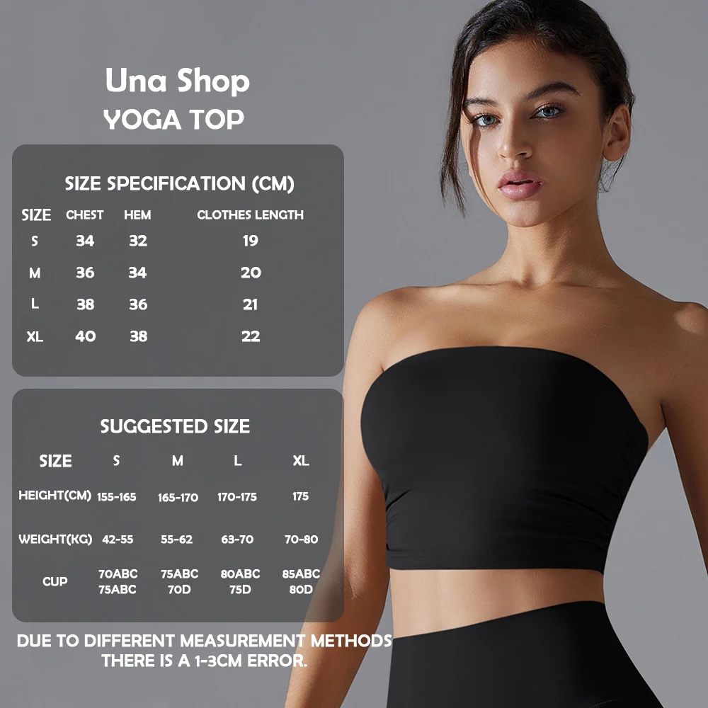 Una-Shop Быстросохнущая майка для йоги без бретелей Высококачественные спортивные бюстгальтеры Фитнес Женская одежда для тренировок в тренажерном зале Спортивная одежда Нижнее белье
Una-Shop Быстросохнущая майка для йоги без бретелей Высококачественные спортивные бюстгальтеры Фитнес Женская одежда для тренировок в тренажерном зале Спортивная одежда Нижнее белье