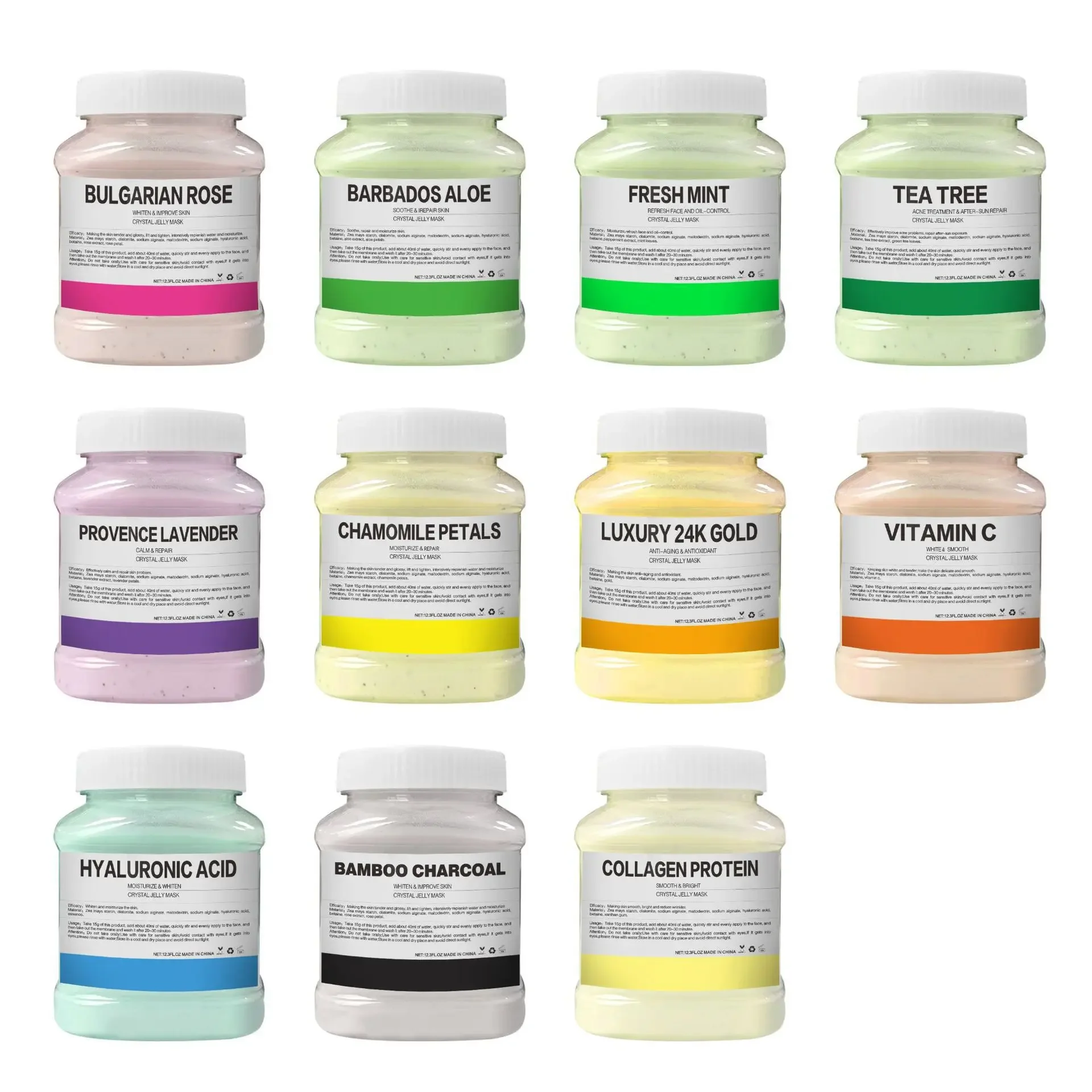 350g Crystal powder special jelly mask powder for beauty salon soft membrane powder coated with ice film mask for face women
350g Crystal powder special jelly mask powder for beauty salon soft membrane powder coated with ice film mask for face women