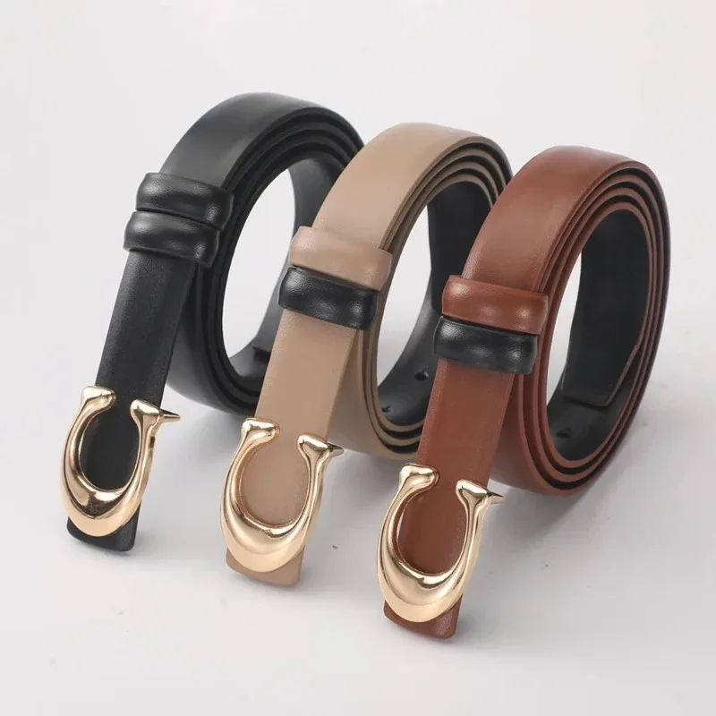 C-Shaped Smooth Buckle Durable Soft Belt for Casual Pants Clothing Accessory Women's Fashionable Double-Sided Belt
C-Shaped Smooth Buckle Durable Soft Belt for Casual Pants Clothing Accessory Women's Fashionable Double-Sided Belt