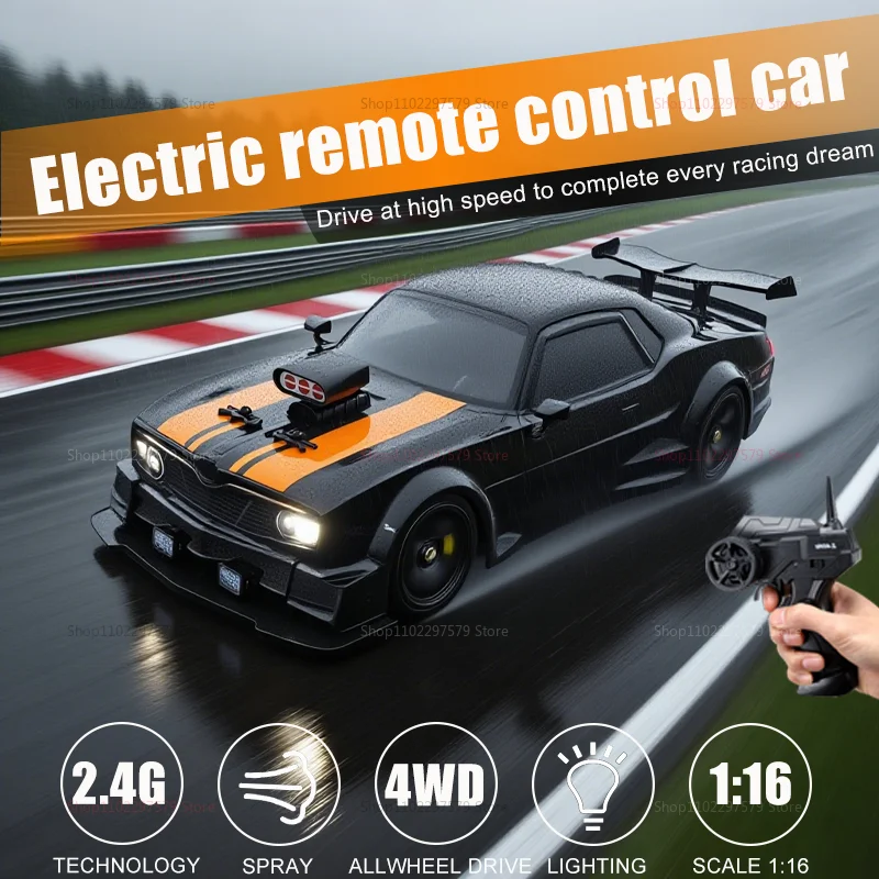 NEW AE86 1:16 RC Car 4WD Drift Spray Car Remote Control Racing Toy with LED lights Durable Perfect Gift for Kids Boys Girl Teens
NEW AE86 1:16 RC Car 4WD Drift Spray Car Remote Control Racing Toy with LED lights Durable Perfect Gift for Kids Boys Girl Teens