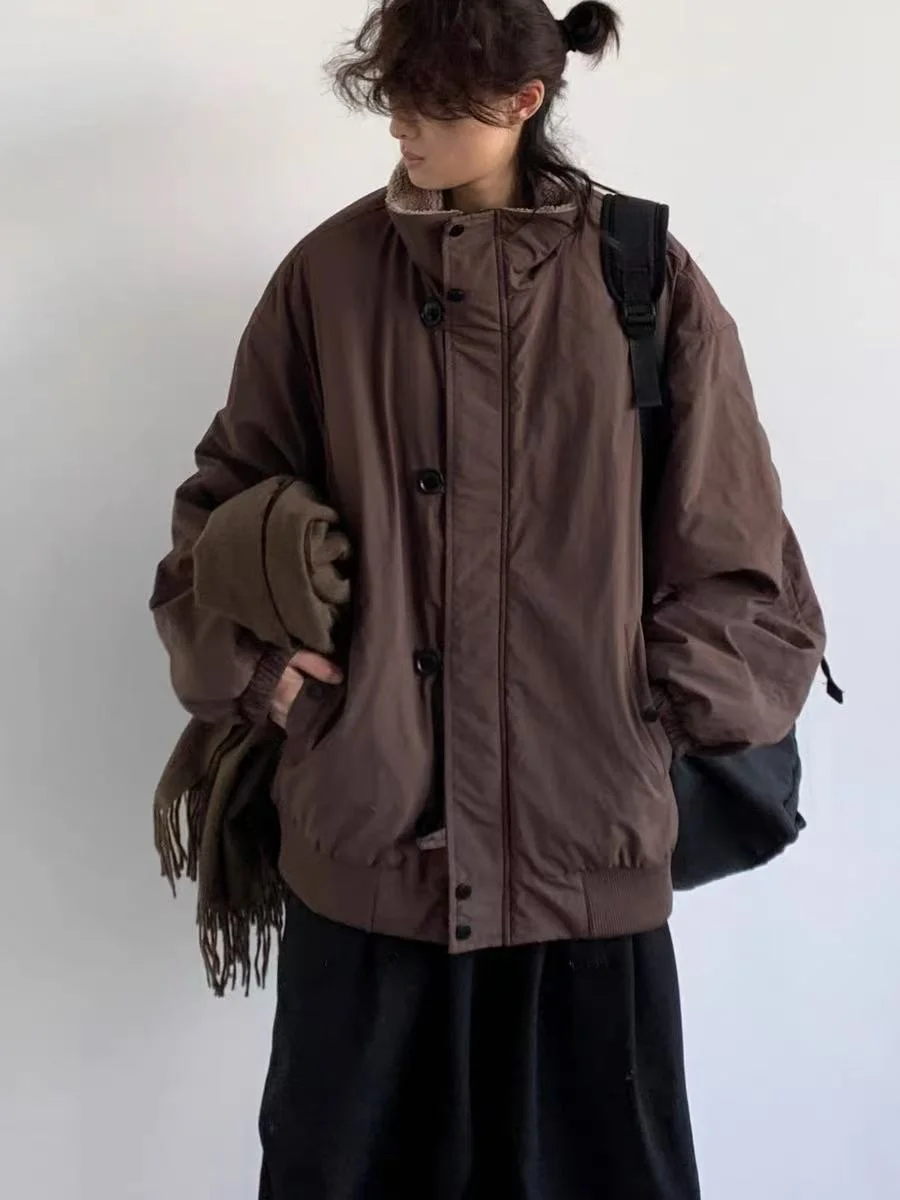 Новинка: Мужская зимняя куртка в стиле ретро-японский кэжуал из хлопка и вельвета, свободного кроя, с воротником-стойкой, теплая
Новинка: Мужская зимняя куртка в стиле ретро-японский кэжуал из хлопка и вельвета, свободного кроя, с воротником-стойкой, теплая