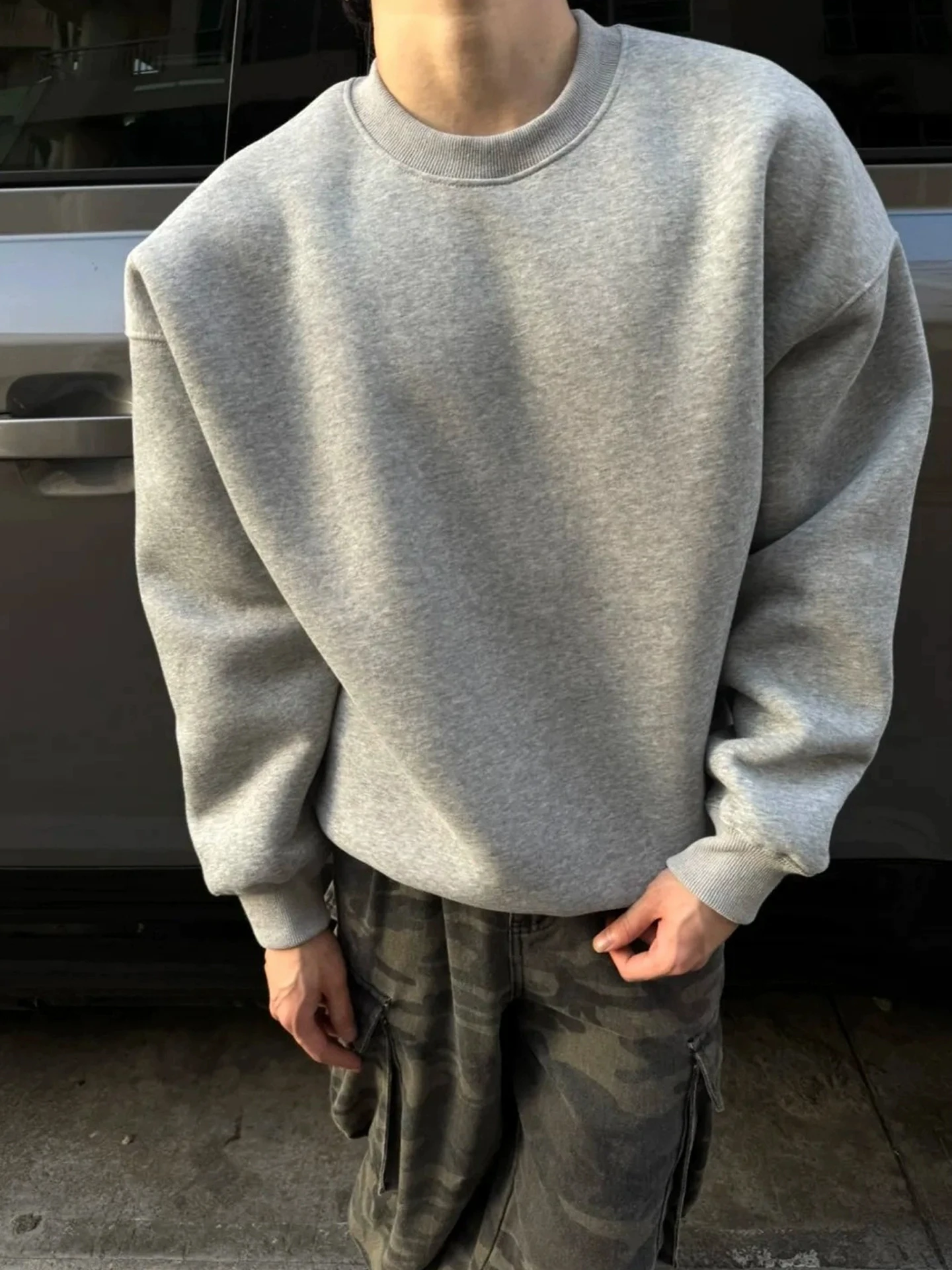 Thickened Heavyweight American Cotton Hoodless Men's Sweatshirt Winter Thickened Fleece Long Sleeve T-shirt Warm Underwear Ba...
Thickened Heavyweight American Cotton Hoodless Men's Sweatshirt Winter Thickened Fleece Long Sleeve T-shirt Warm Underwear Ba...