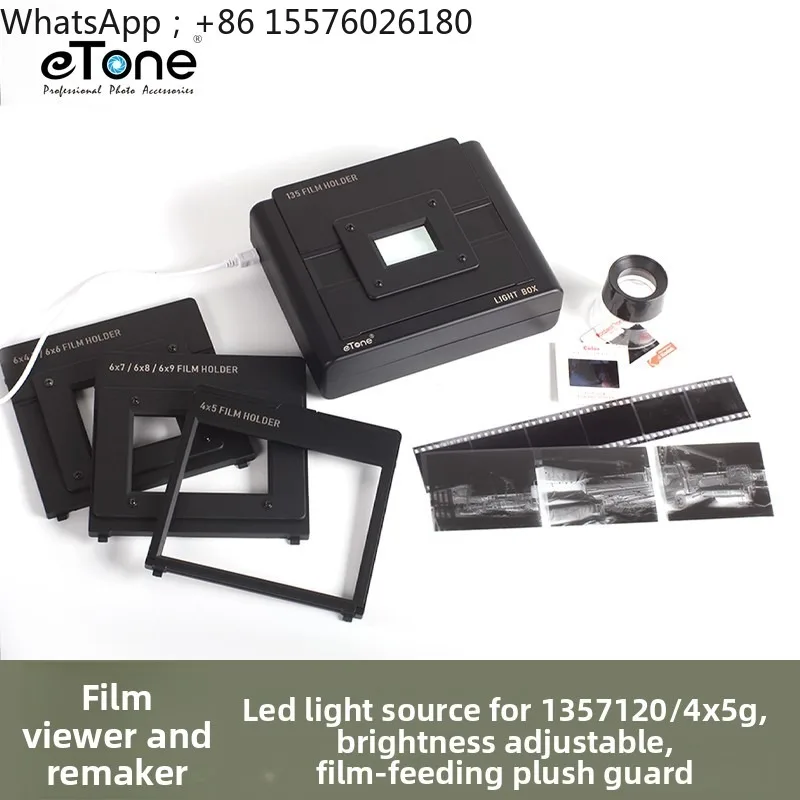 135 Film Returner, 120 Black-and-white Film Viewer, 4x5 Sheet Color Film To Digital LED Light Source
135 Film Returner, 120 Black-and-white Film Viewer, 4x5 Sheet Color Film To Digital LED Light Source