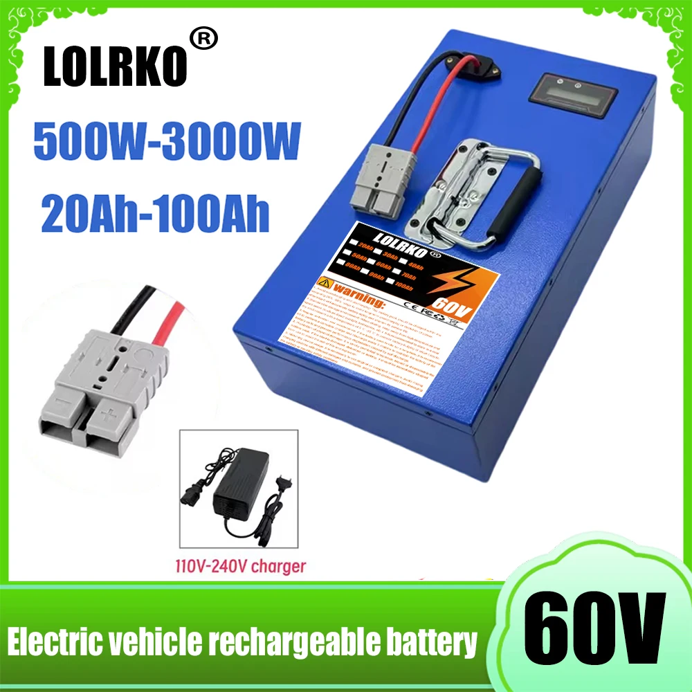 Brand new iron box 60V100AH, 40AHBMS, rechargeable lithium battery, suitable for 2000W high-power applications
Brand new iron box 60V100AH, 40AHBMS, rechargeable lithium battery, suitable for 2000W high-power applications